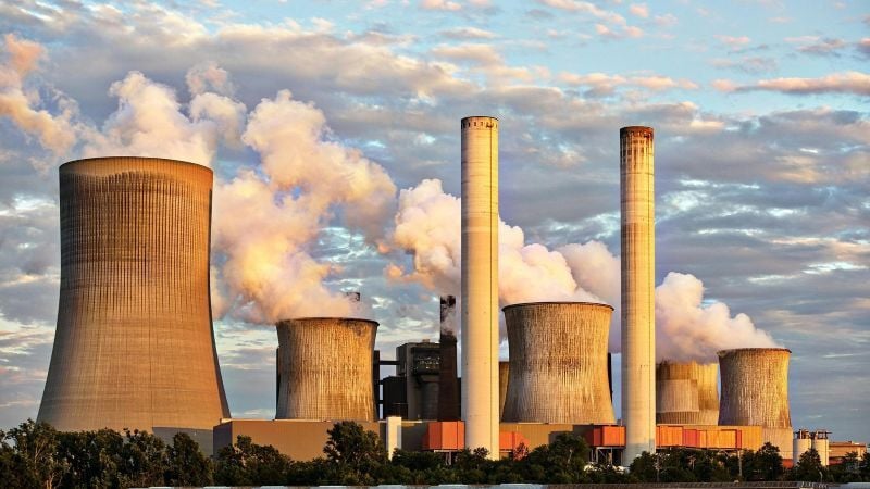 Generators polluting into sky