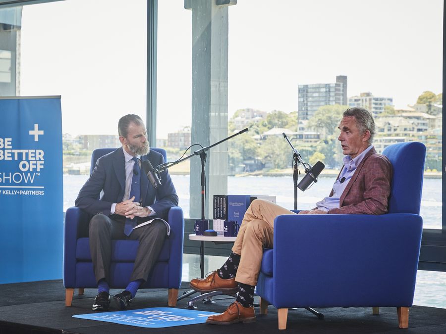 Brett Kelly with Dr Jordan Peterson on the Be Better Off Show